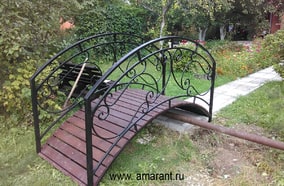 Декоративный мостик в саду (220х100)см
