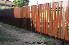Забор с зазором 4 см