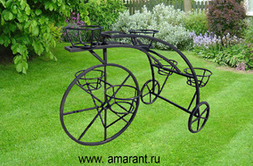 31.Подставка велосипед на 6 кашпо фото; 31.Подставка велосипед на 6 кашпо от amarant.ru