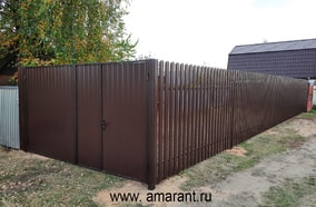 Ворота в каркасе с калиткой внутри фото; Ворота в каркасе с калиткой внутри от amarant.ru
