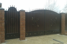 Именные ворота фото; Именные ворота от amarant.ru