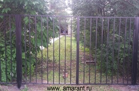 Ворота из профиля фото; Ворота из профиля от amarant.ru