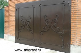 Ворота с узором фото; Ворота с узором от amarant.ru