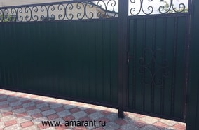 Ворота с верхним узором фото; Ворота с верхним узором от amarant.ru