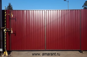 Распашные ворота с пульта фото; Распашные ворота с пульта от amarant.ru