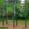 Купить Качели на стойках, сиденье из дпк + турник - фото 1