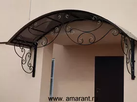 Кованый козырек